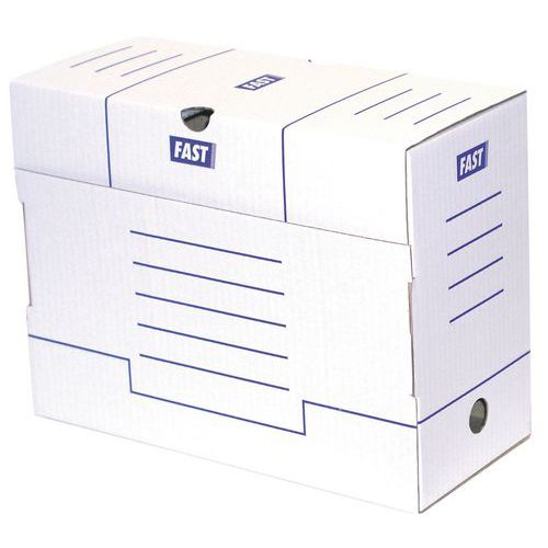Caja archivadora blanca - Lote de 25 - Fast Caja archivadora blanca - Lote de 25 - Fast