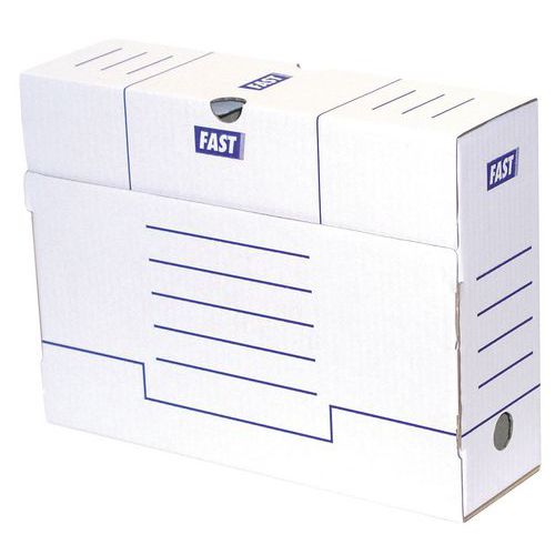 Caja archivadora blanca - Lote de 25 - Fast