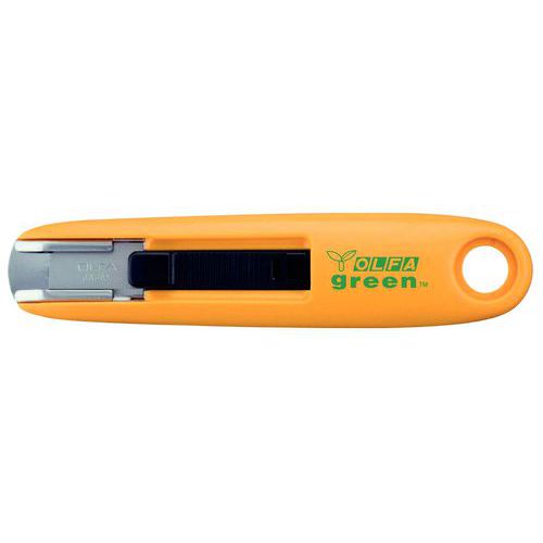 Cúter de seguridad SK7 ecológico - Hoja de 12 mm de anchura - Olfa green
