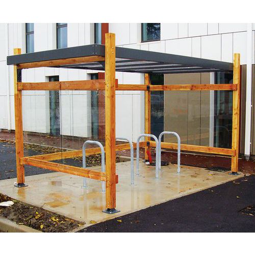 Refugio para bicicletas Naturelli - 4 x 2,5 m