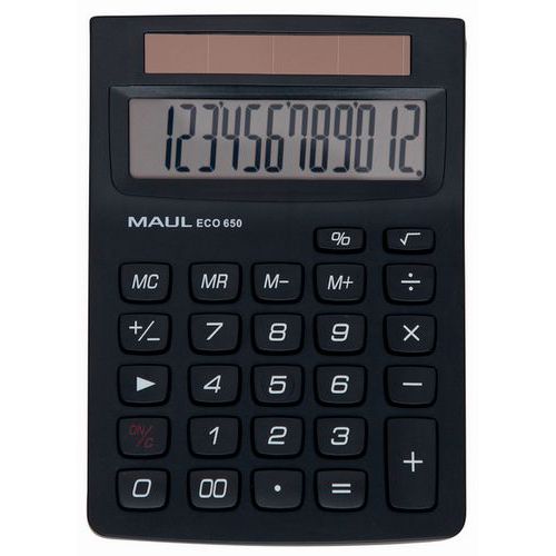 Calculadora de sobremesa ECO 650 - 12 teclas - Maul