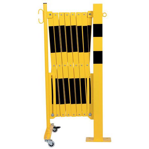 Barrera extensible con poste cuadrado de 70 x 70 mm - Dancop