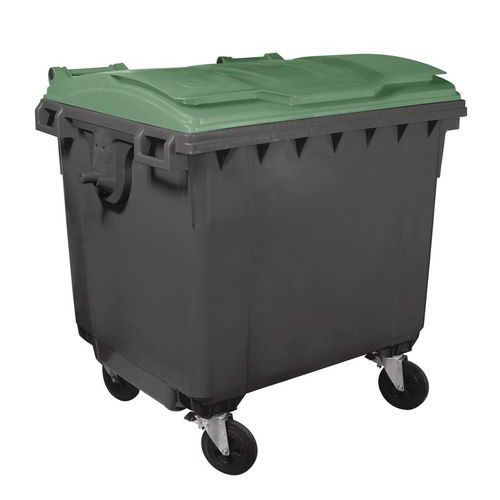 Contenedor de residuos de 4 ruedas - 1100 L - Mobil Plastic Contenedor de residuos de 4 ruedas - 1100 L - Mobil Plastic