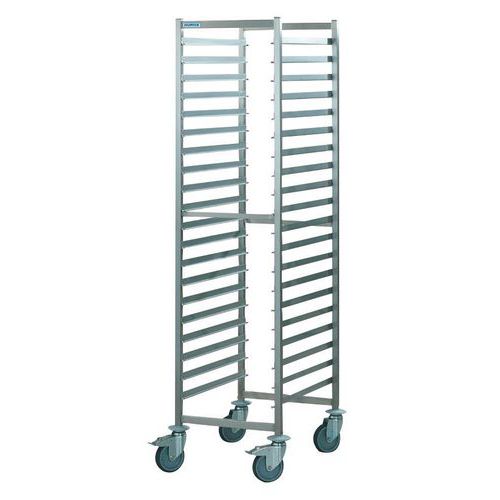 Carro alto de acero inoxidable con guías deslizantes - Capacidad para 200 kg