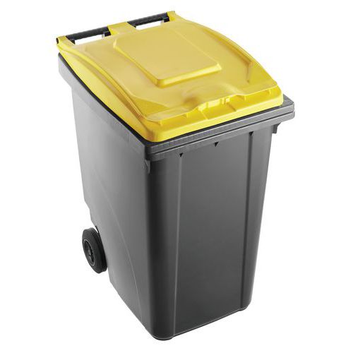 Cubo de basura Bicolore - 360 L - Mobil Plastic Cubo de basura Bicolore - 360 L - Mobil Plastic
