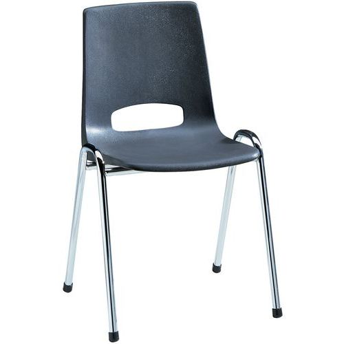 Silla con armazón de plástico - Antracita