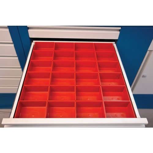 Kit de compartimentos para cajón - Plástico - 12 compartimentos