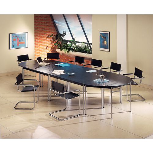 Mesa de reuniones modular Confort - Semicircular