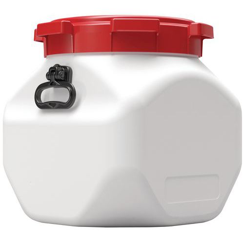 Cubo de 40 a 80 L cuadrado de gran abertura con tapa - Homologado UN-X - Curtec