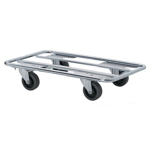 Plataforma rodante tubular de acero de 600x400 mm - Capacidad 400 kg