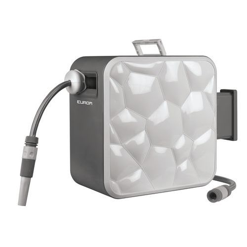 Enrollador de manguera automático de pared - 22 m - Eurom