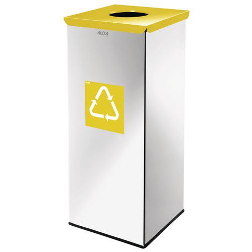 Papelera metálica de reciclaje Prestige de 60 L