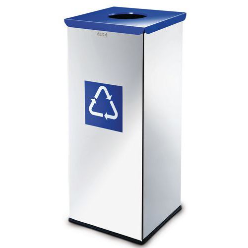 Papelera metálica de reciclaje Prestige de 60 L