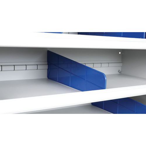 Separadores de plástico para armario con compartimentos - Manutan Expert