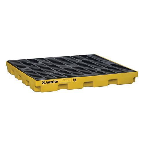 Plataforma de retención EcoPolyBlend™ amarilla - Justrite