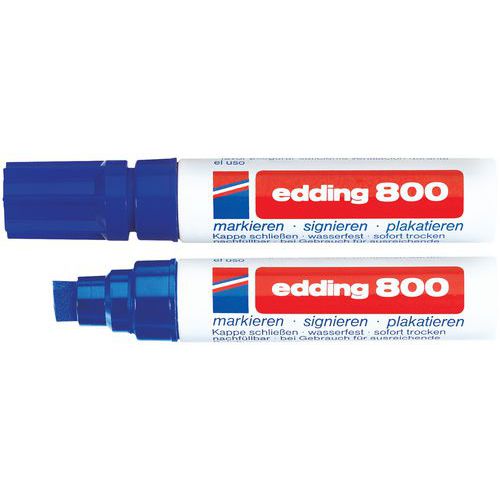 Marcador permanente Edding 800 - Punta biselada