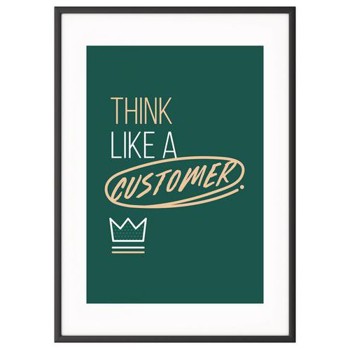 Póster Team building - Think like a customer - Paperflow Póster Team building - Think like a customer - Paperflow