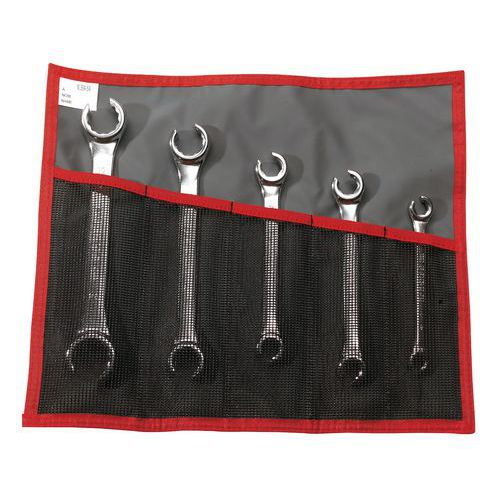 Juego de llaves para tuberías, métricas - Cabeza inclinada 15º Juego de llaves para tuberías, métricas - Cabeza inclinada 15º