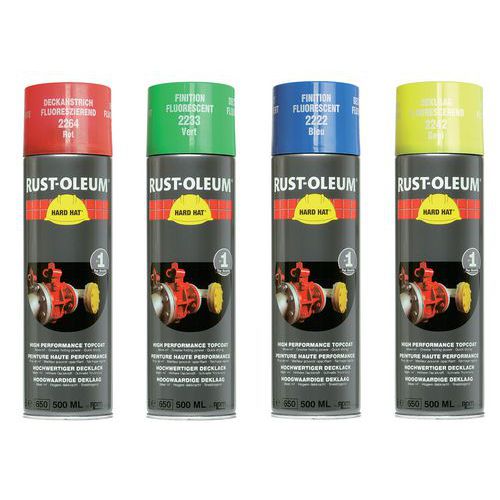 Aerosol de acabado Hard Hat fluorescente - Rust-Oleum