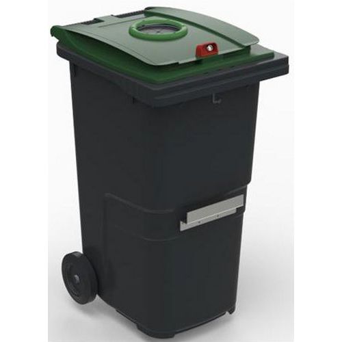 Contenedor móvil para la recogida selectiva de residuos - 240 L - Vidrio