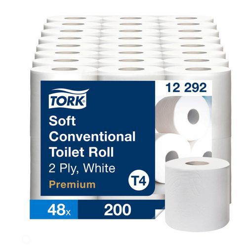 Papel higiénico de 2 capas T4 Premium - Tork