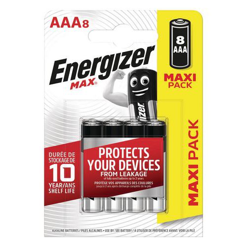 Pila Max AAA - Lote de 8 - Energizer