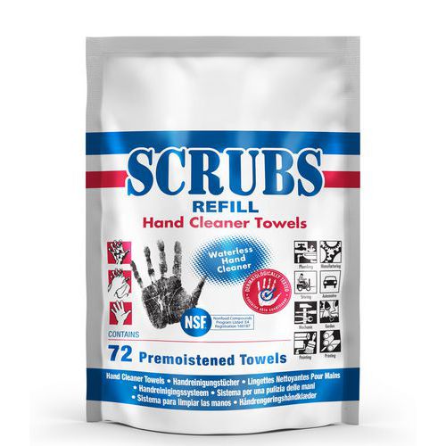 Recarga de 72 toallitas de limpieza - Scrubs