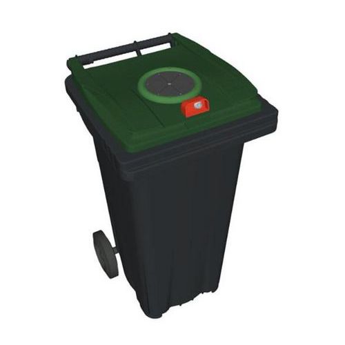 Contenedor móvil para la recogida selectiva de residuos - 120 L - Vidrio