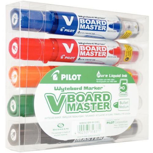 Marcador borrable y recargable Pilot V Board Master