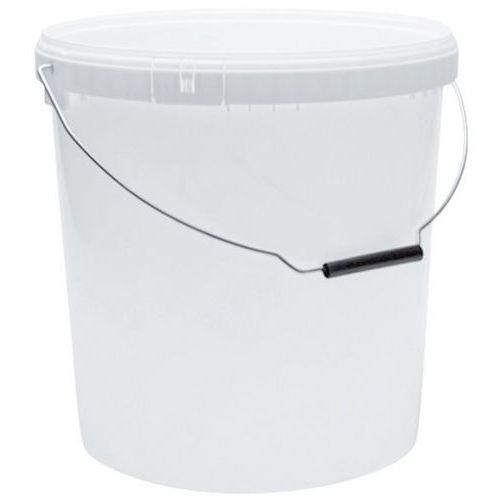 Cubo blanco con tapa - De 1 a 30 L - Manutan Expert