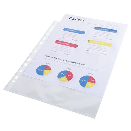 Fundas perforadas de PP liso - Exacompta