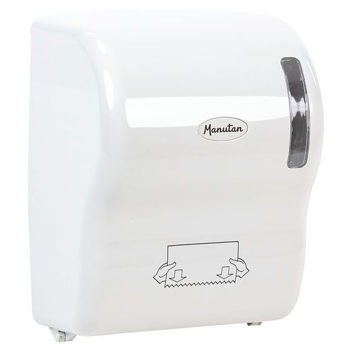Dispensador de toallas de papel Autocut - Blanco - Manutan Expert