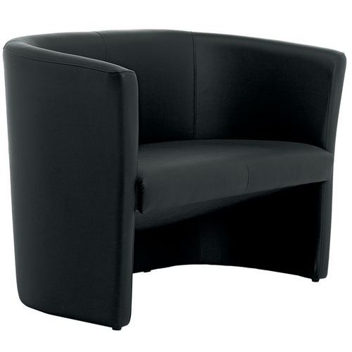 Sillón Pio de piel sintética - Linea Fabbrica Sillón Pio de piel sintética - Linea Fabbrica