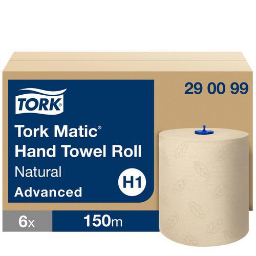Rollo de toallitas de papel suaves naturales - Tork