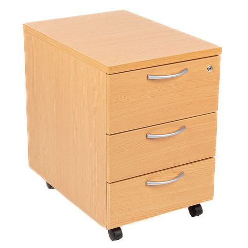 Cajonera móvil de madera - Haya - Manutan Expert Cajonera móvil de madera - Haya - Manutan Expert