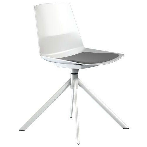 Silla con casco Clue pie giratorio metal