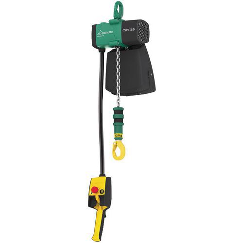Polipasto neumático JDN mini - Capacidad de 125 a 980 kg