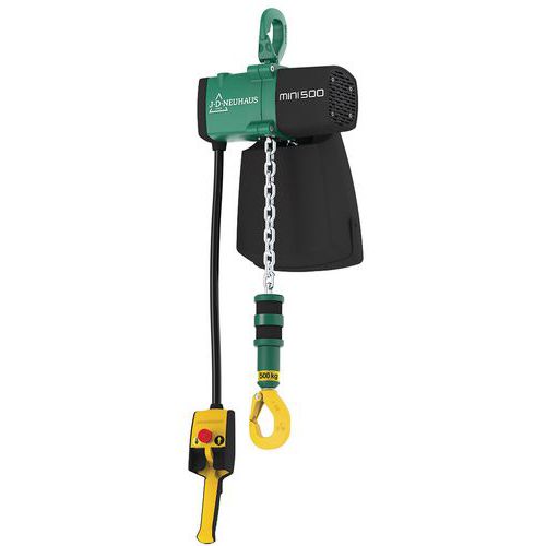 Polipasto neumático JDN mini - Capacidad de 125 a 980 kg
