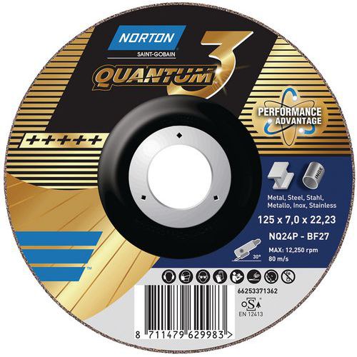 Disco de desbarbado Quantum 3 Metal - Norton