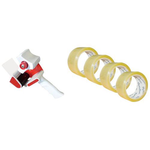 36 rollos adhesivos Hot Melt + 1 dispensador - Manutan Expert 36 rollos adhesivos Hot Melt + 1 dispensador - Manutan Expert