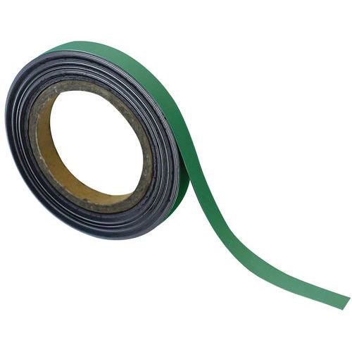 Cinta magnética borrable para marcado 10 m - Verde - Manutan Expert
