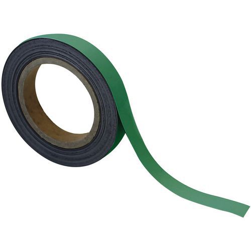 Cinta magnética borrable para marcado 10 m - Verde - Manutan Expert