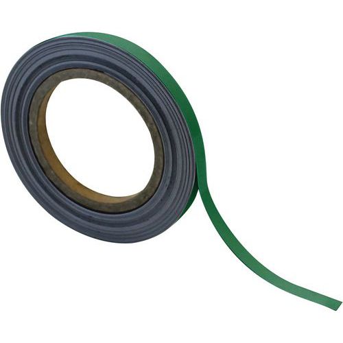 Cinta magnética borrable para marcado 10 m - Verde - Manutan Expert