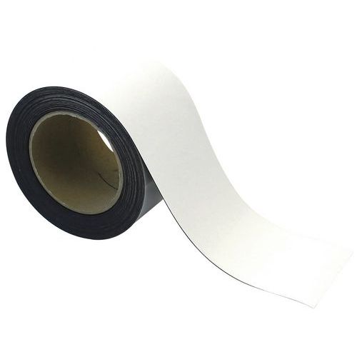Cinta magnética borrable para marcado 10 m - Blanco - Manutan Expert