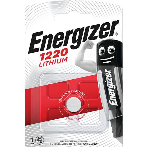 Pilas de litio para calculadoras, relojes y multifunción - CR1220 - Energizer