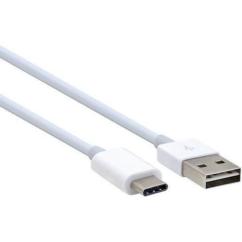Cable de datos USB-A 2.0 reversible hacia USB Tipo C - Blanco - Moxie