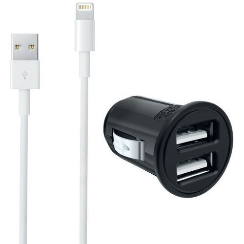 Cargador encendedor USB + cable Lightning Iphone - Moxie