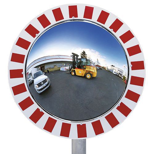 Espejo panorámico irrompible para la industria, visión 180° - Kaptorama
