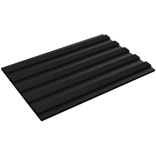 Alfombra aislante estriada de PVC Flexi Tred - En rollo - Plastex Alfombra aislante estriada de PVC Flexi Tred - En rollo - Plastex