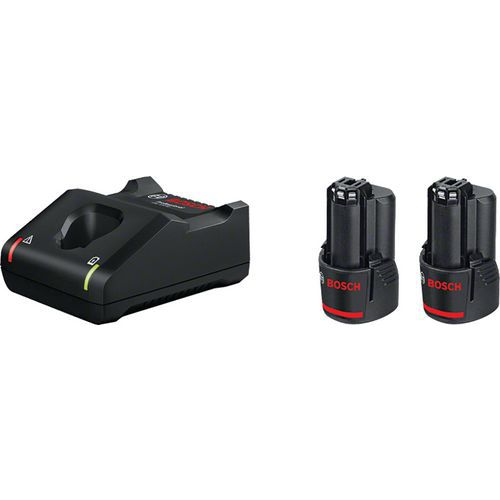 Juego de 2 baterías de 12 V y cargador rápido - Bosch Juego de 2 baterías de 12 V y cargador rápido - Bosch